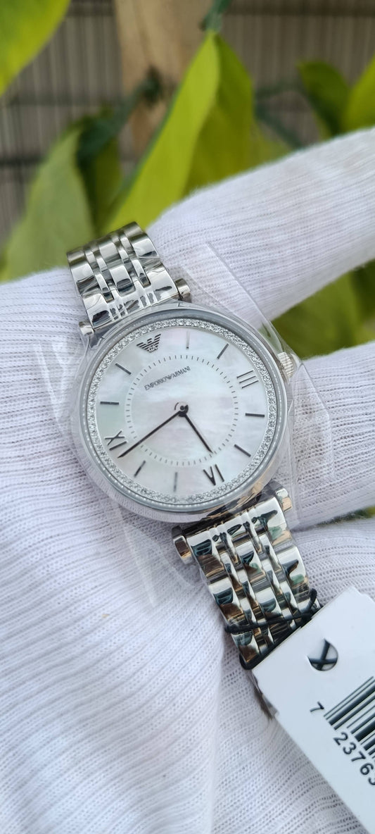 Emporio Armani AR11701 Women's Mother of Pearl Crystal Watch