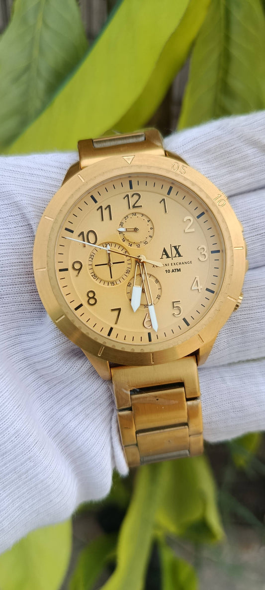 Armani Exchange AX1752 Men's Gold-Tone Chronograph Watch