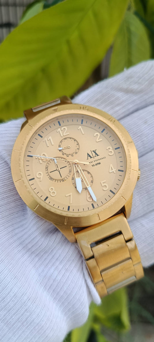 Armani Exchange AX1752 Men's Gold-Tone Chronograph Watch
