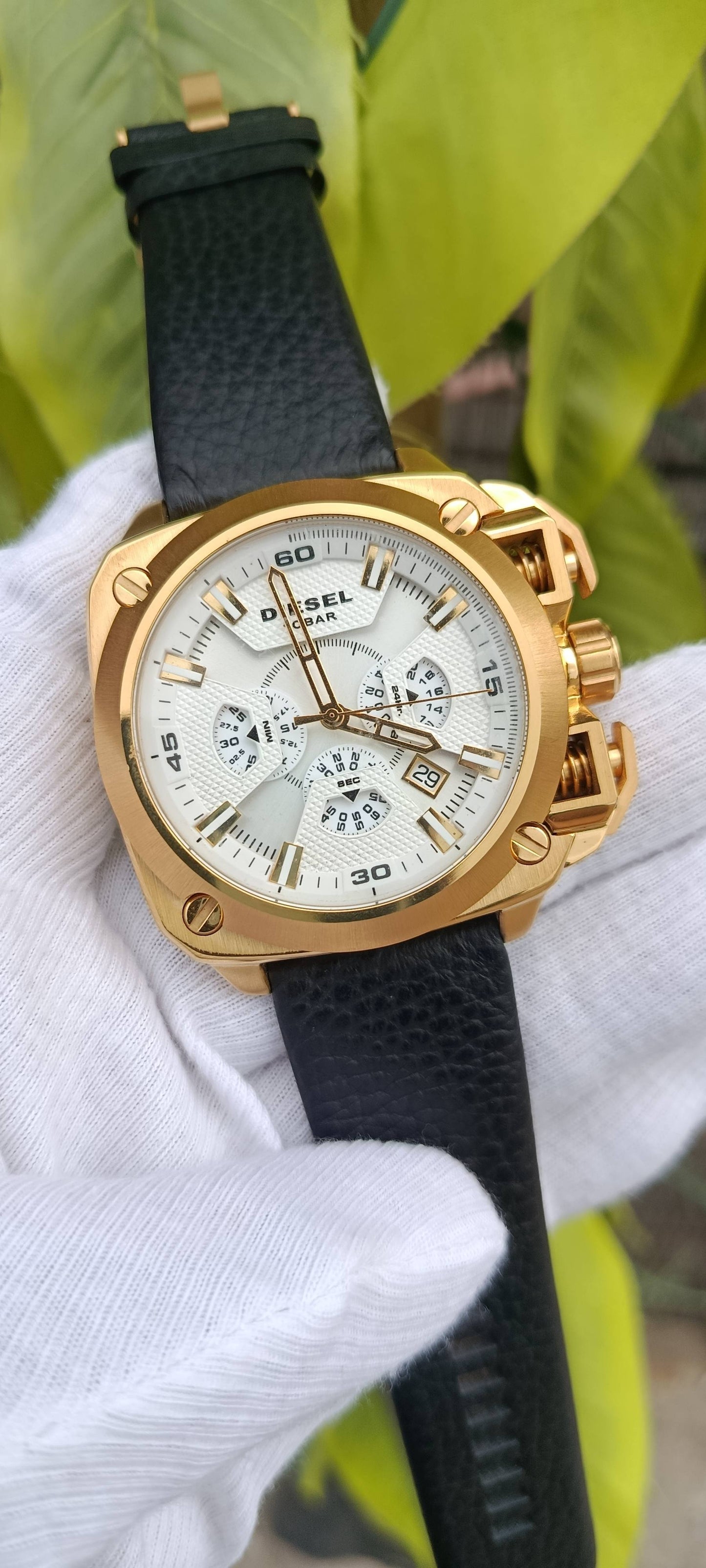 Diesel BAMF Gold-Tone Limited Edition Chronograph Watch