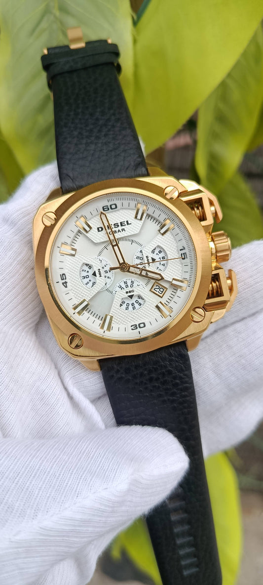 Diesel BAMF Gold-Tone Limited Edition Chronograph Watch