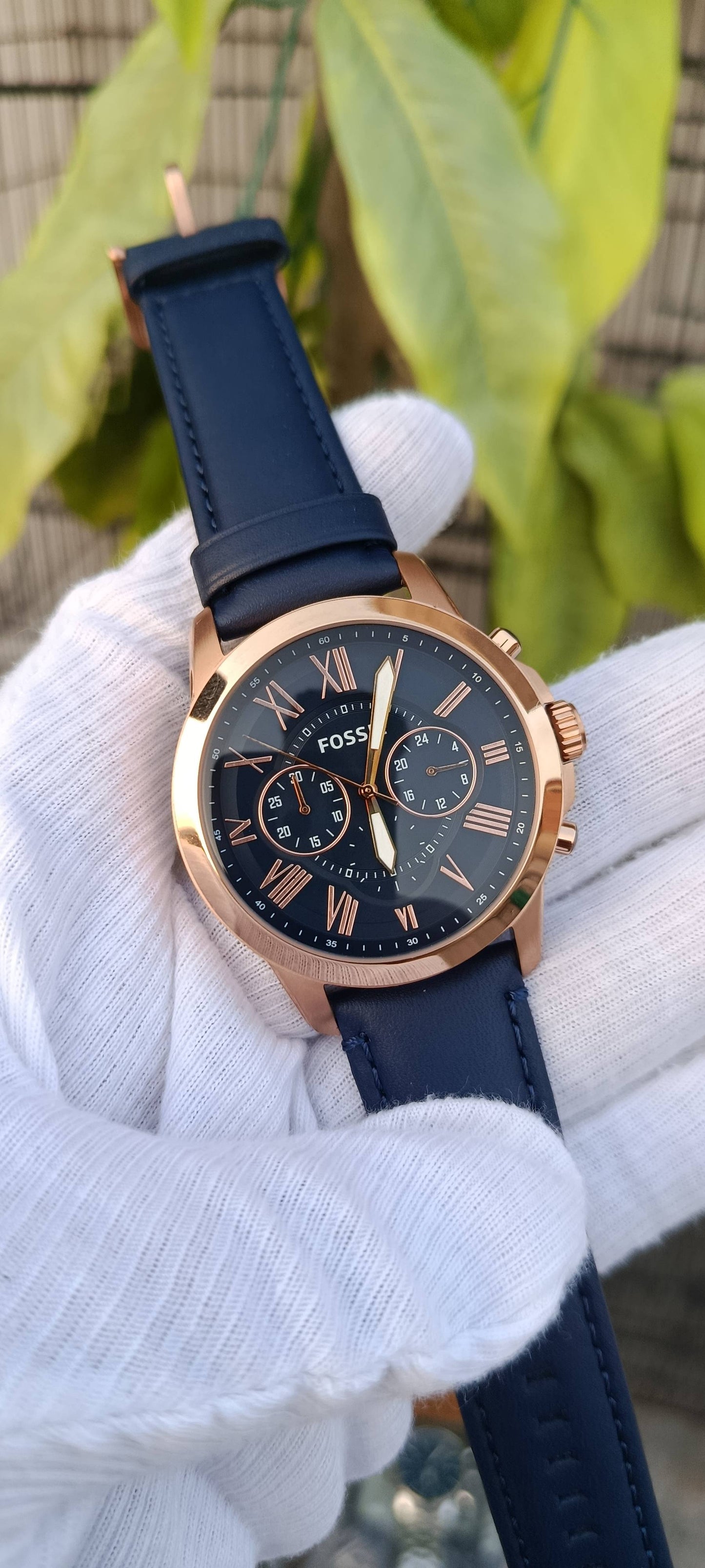 Fossil Grant FS4835 Men's Rose Gold Chronograph Watch