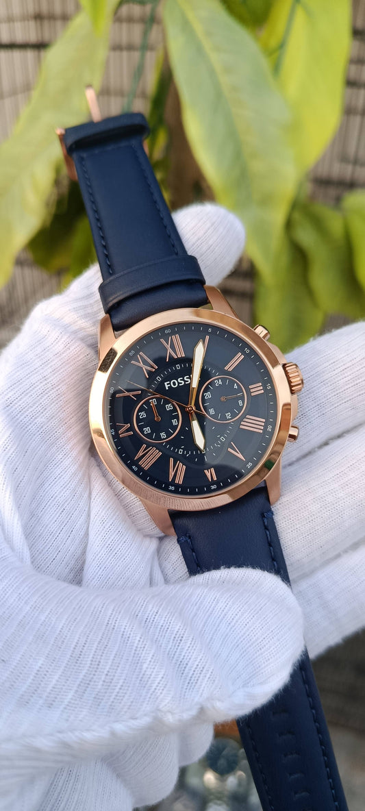 Fossil Grant FS4835 Men's Rose Gold Chronograph Watch
