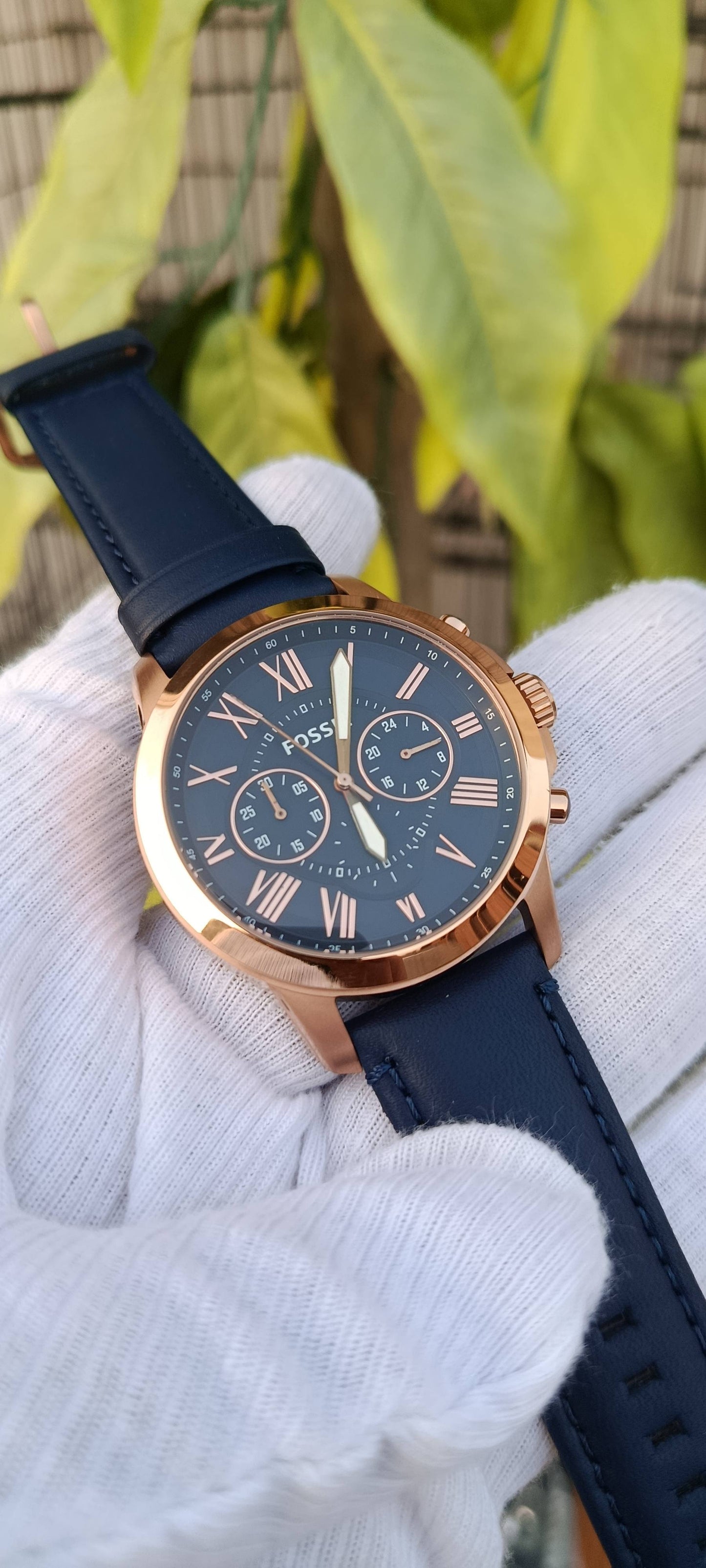 Fossil Grant FS4835 Men's Rose Gold Chronograph Watch