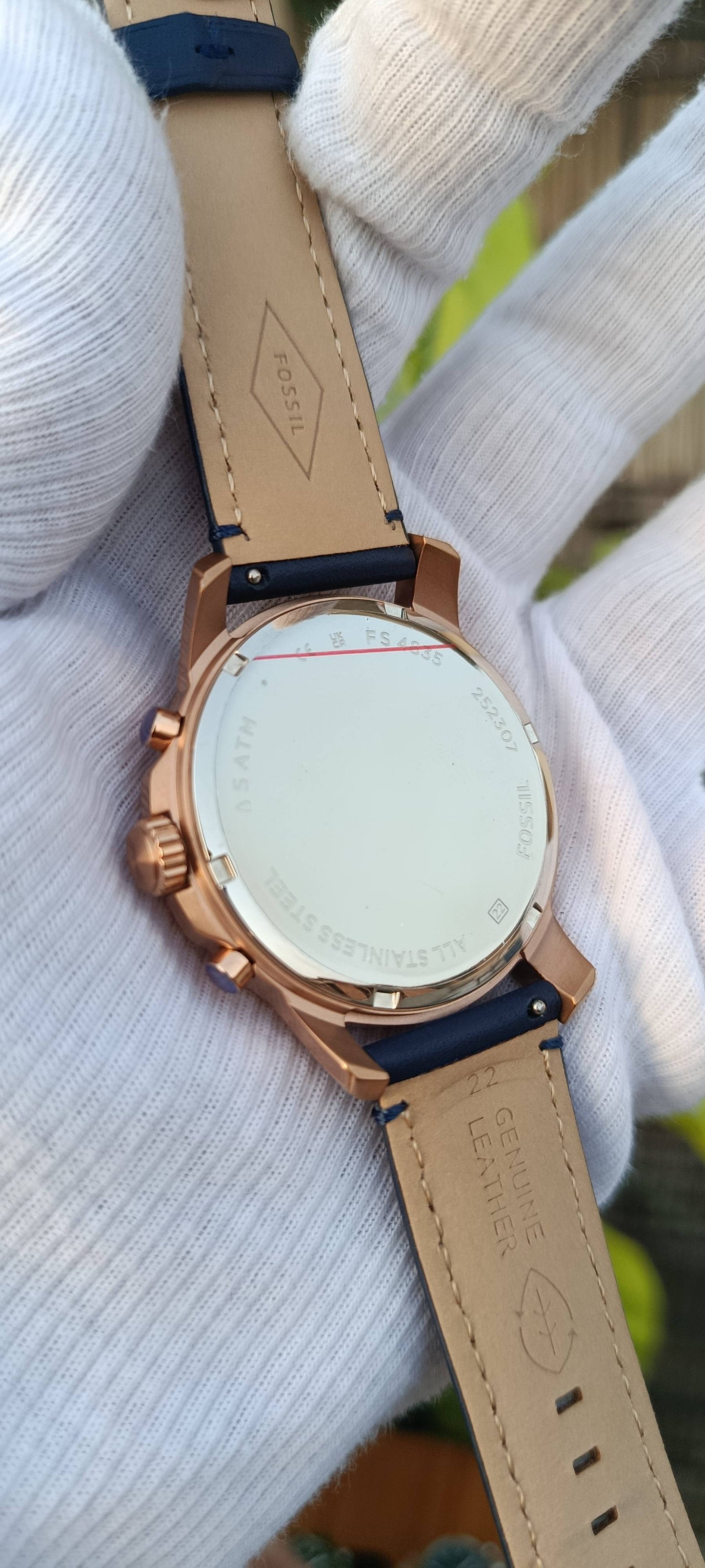 Fossil Grant FS4835 Men's Rose Gold Chronograph Watch