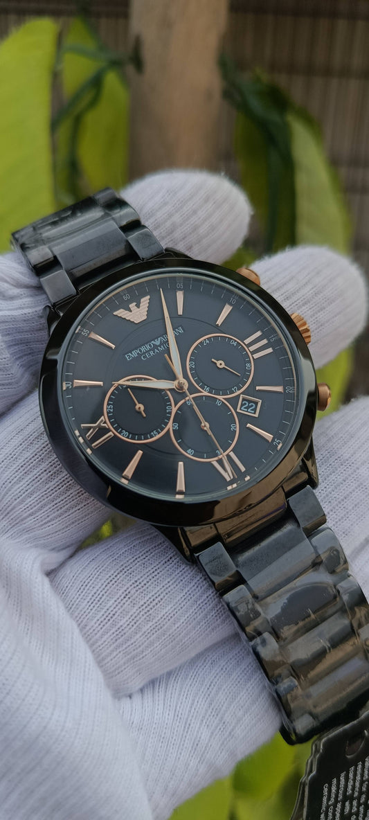 Emporio Armani Giovanni Ceramica Chronograph AR70006 Men's Watch