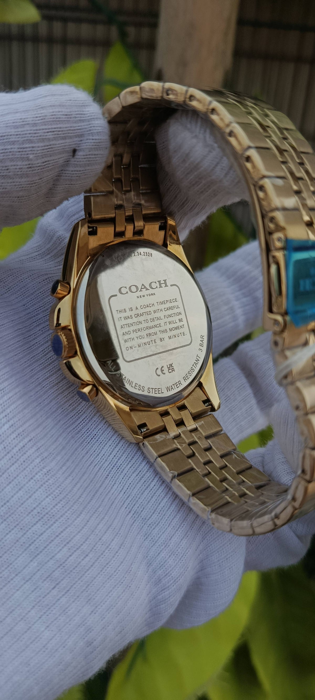 Coach New York Chronograph Gold-Tone Men's Watch