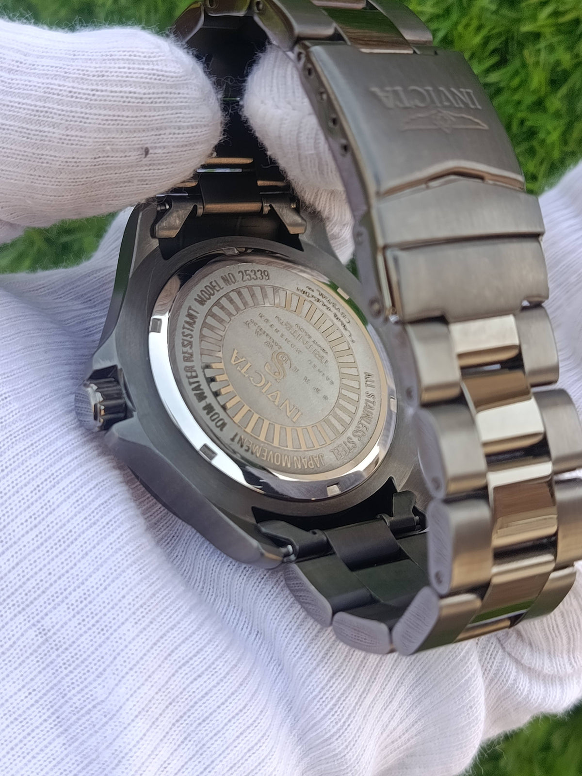 Invicta Specialty Gunmetal Tachymeter Honeycomb Skeleton Dial Men's Watch Model 25339