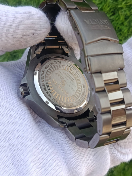 Invicta Specialty Gunmetal Tachymeter Honeycomb Skeleton Dial Men's Watch Model 25339