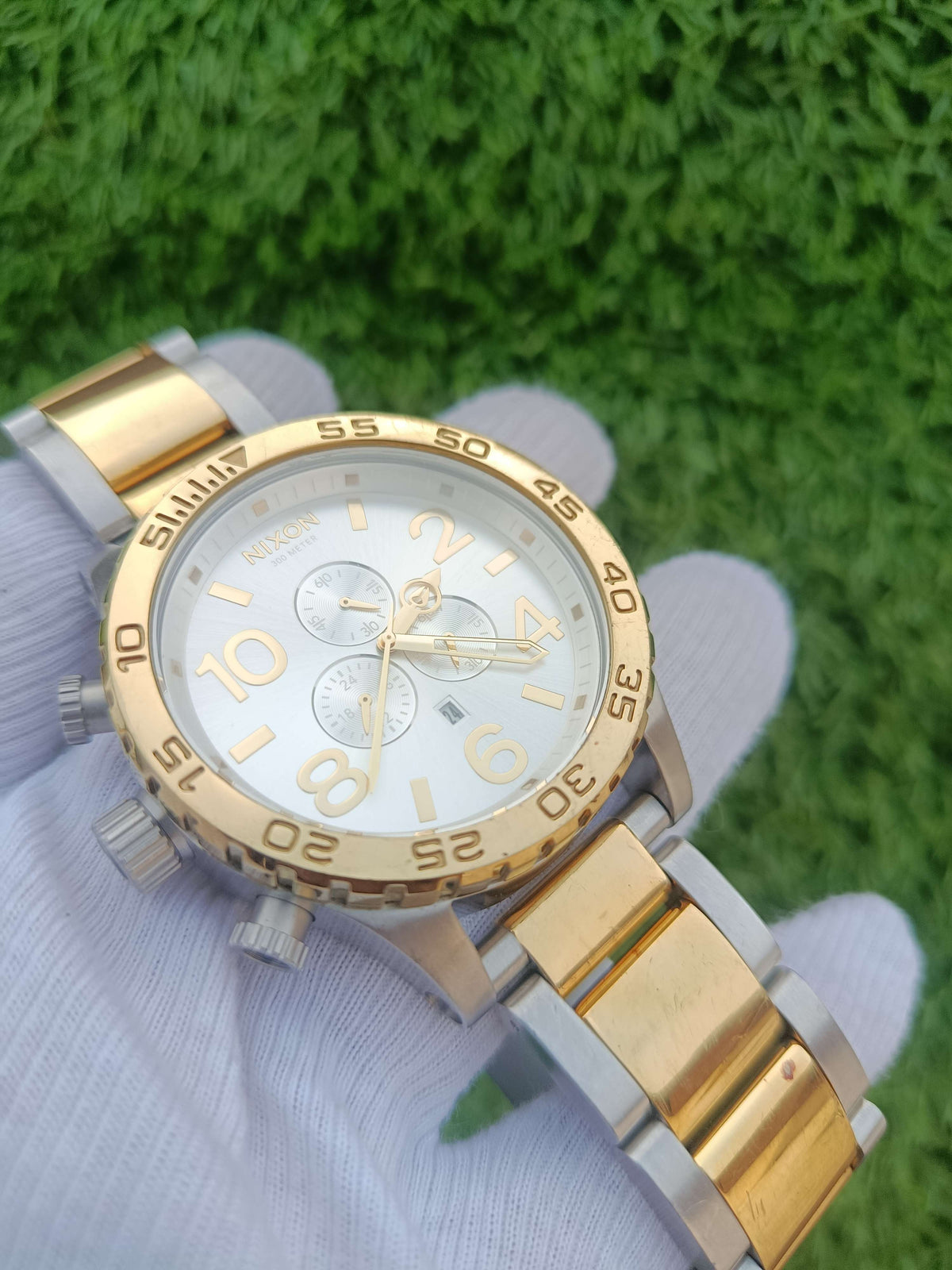 Nixon Time Teller All Gold Men's Watch Stainless Steel Bracelet