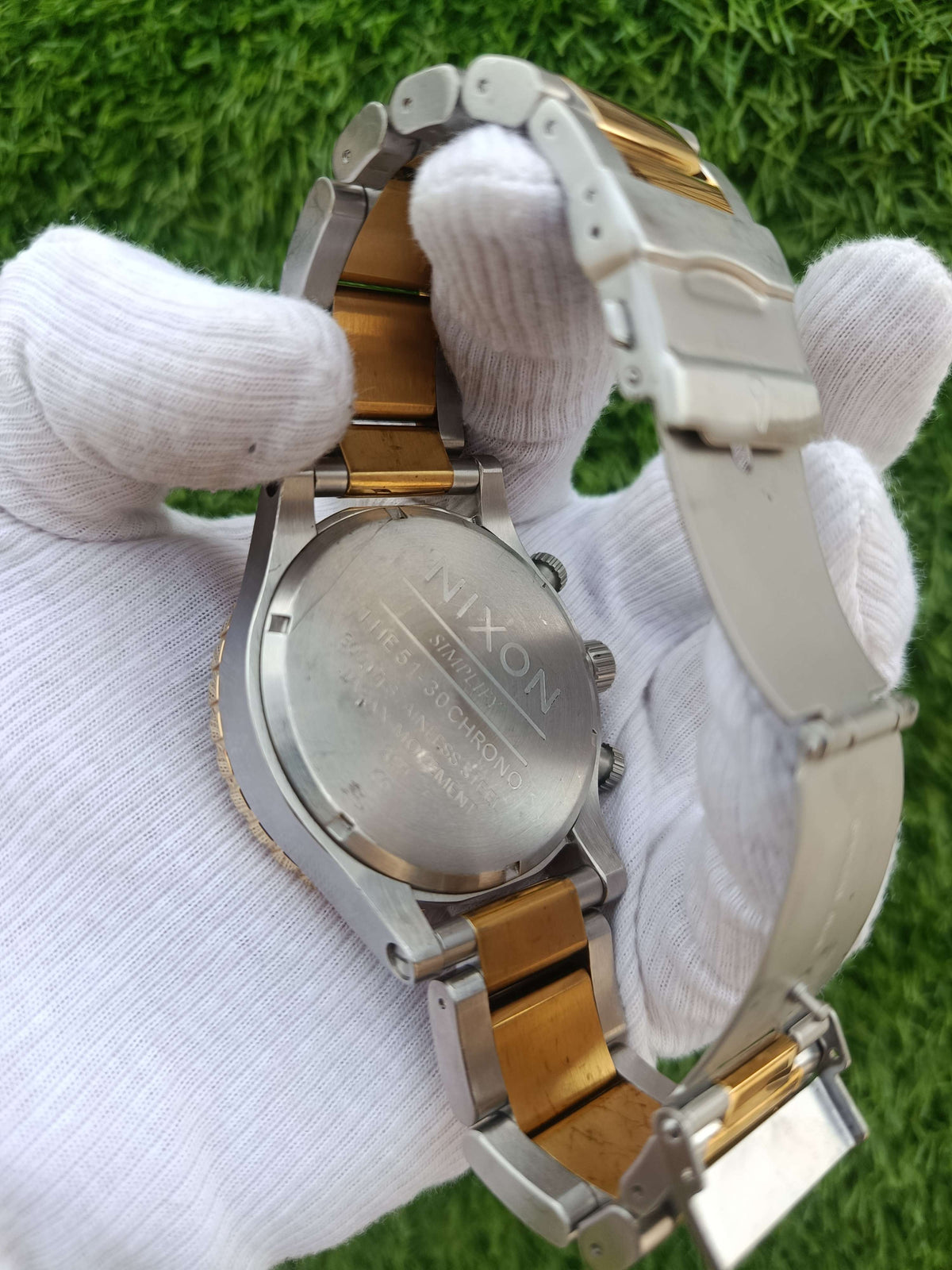 Nixon Time Teller All Gold Men's Watch Stainless Steel Bracelet