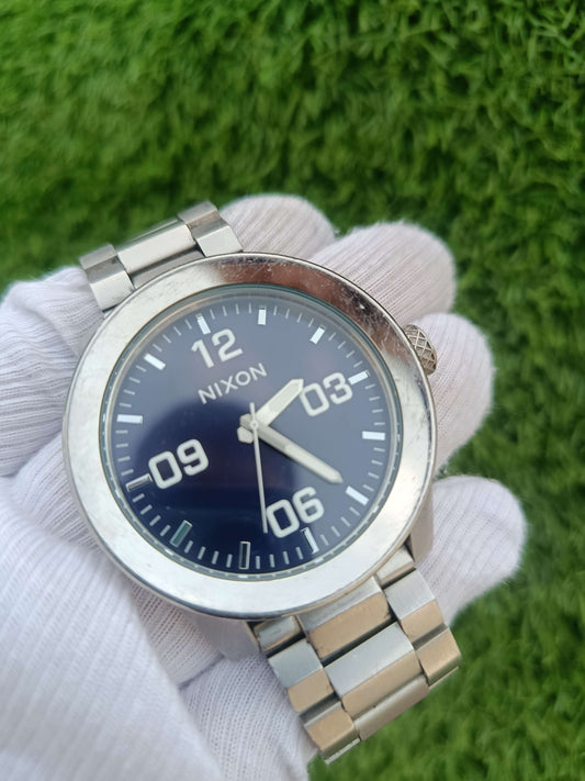 Nixon Corporal SS Men's Watch Blue Dial Stainless Steel