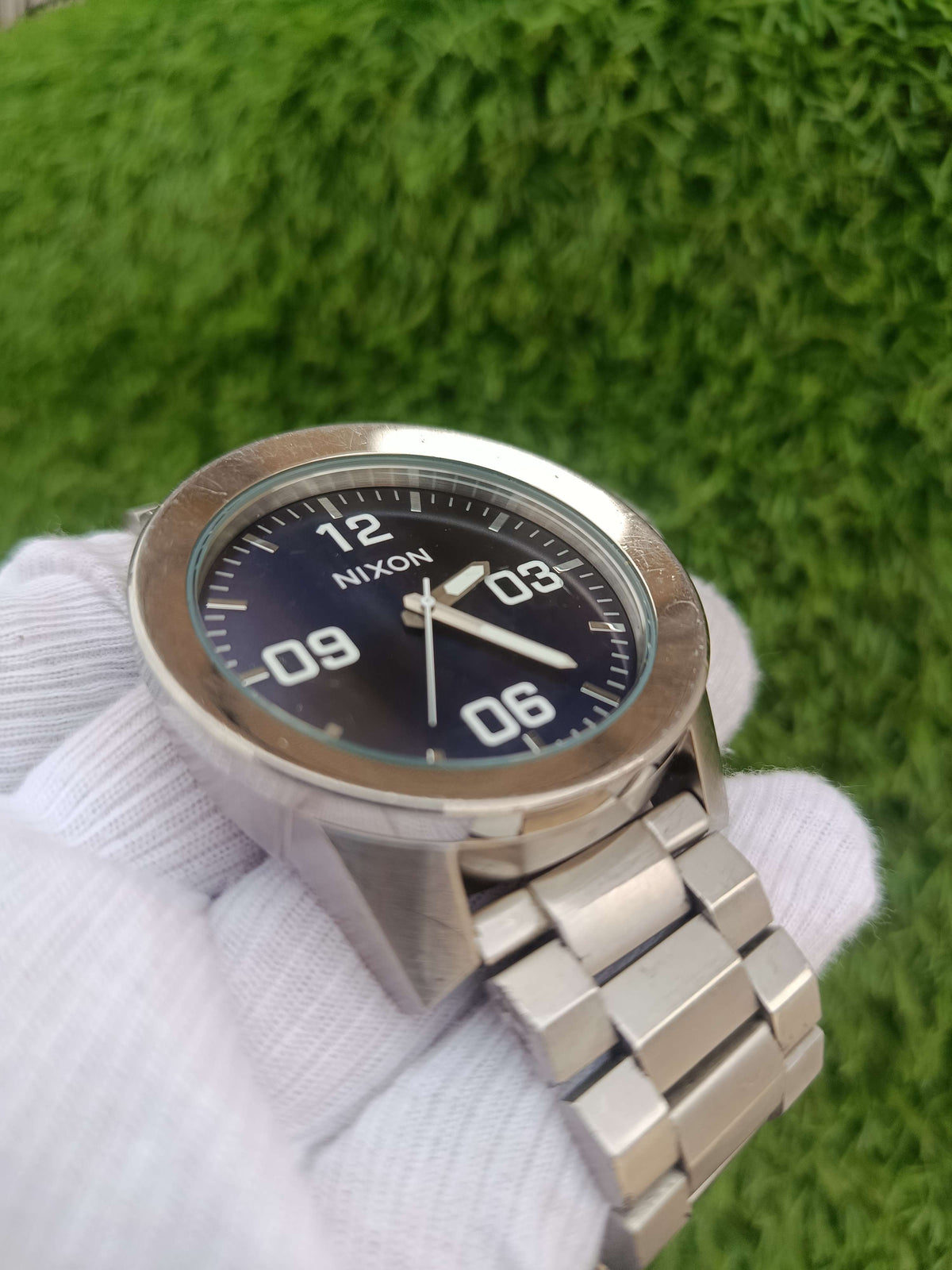 Nixon Corporal SS Men's Watch Blue Dial Stainless Steel