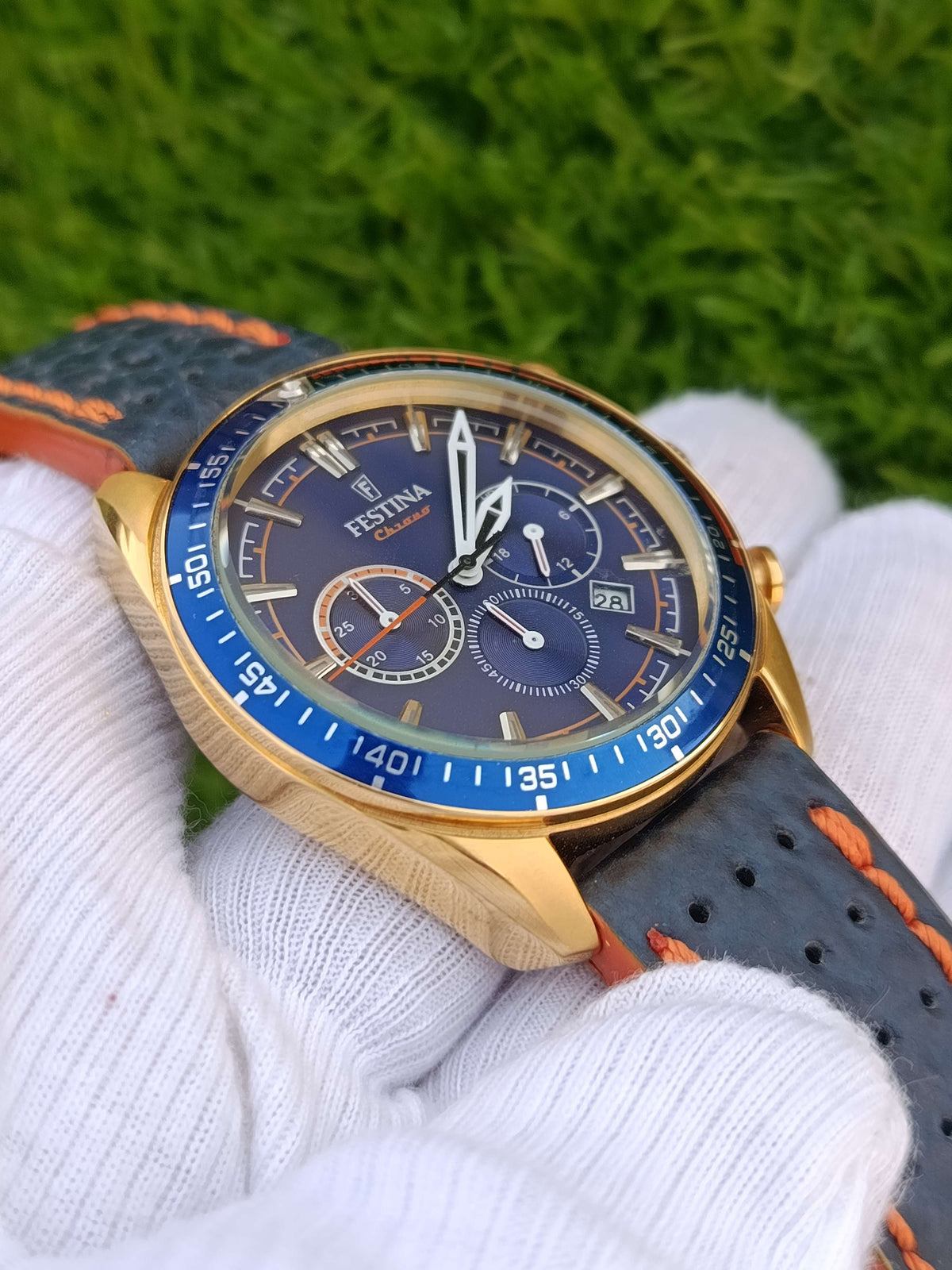 Festina F20377/3 The Originals Men’s Golden Stainless Steel Chronograph Watch – 43.5mm