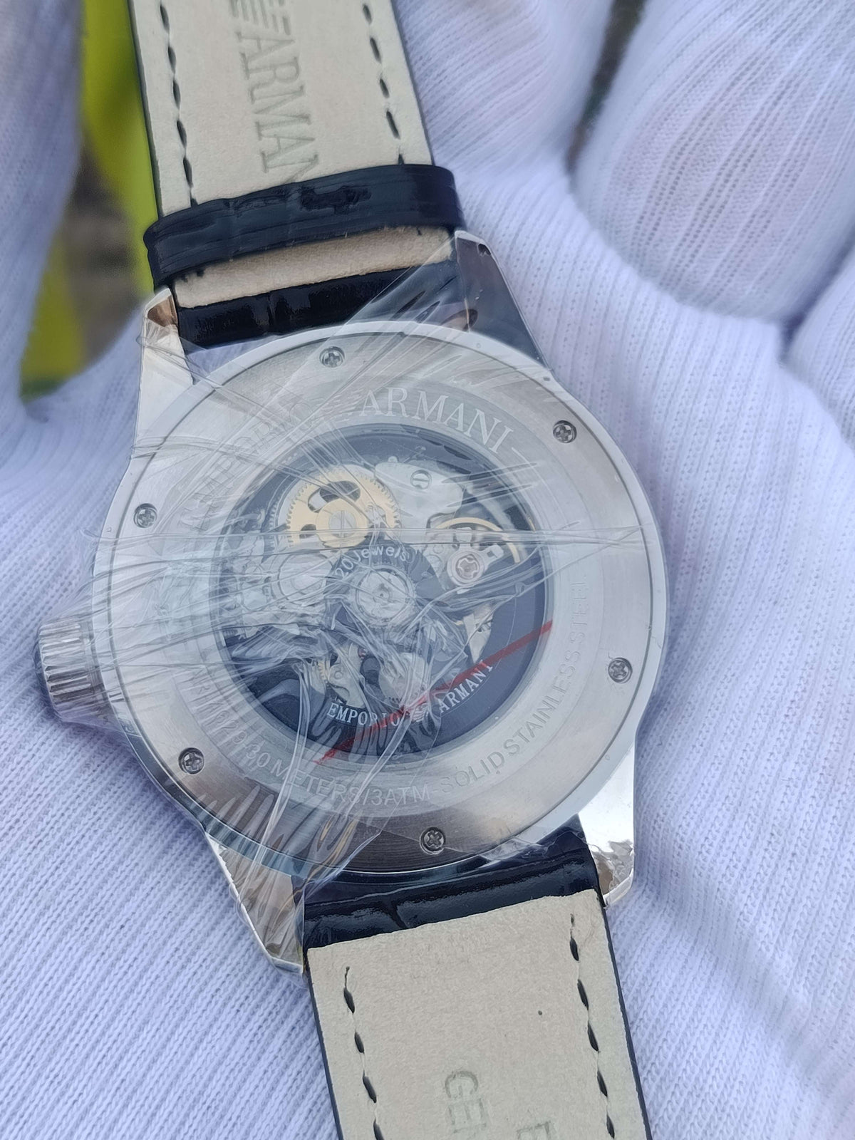 Emporio Armani AR4629 Meccanico Men's Automatic Skeleton Watch