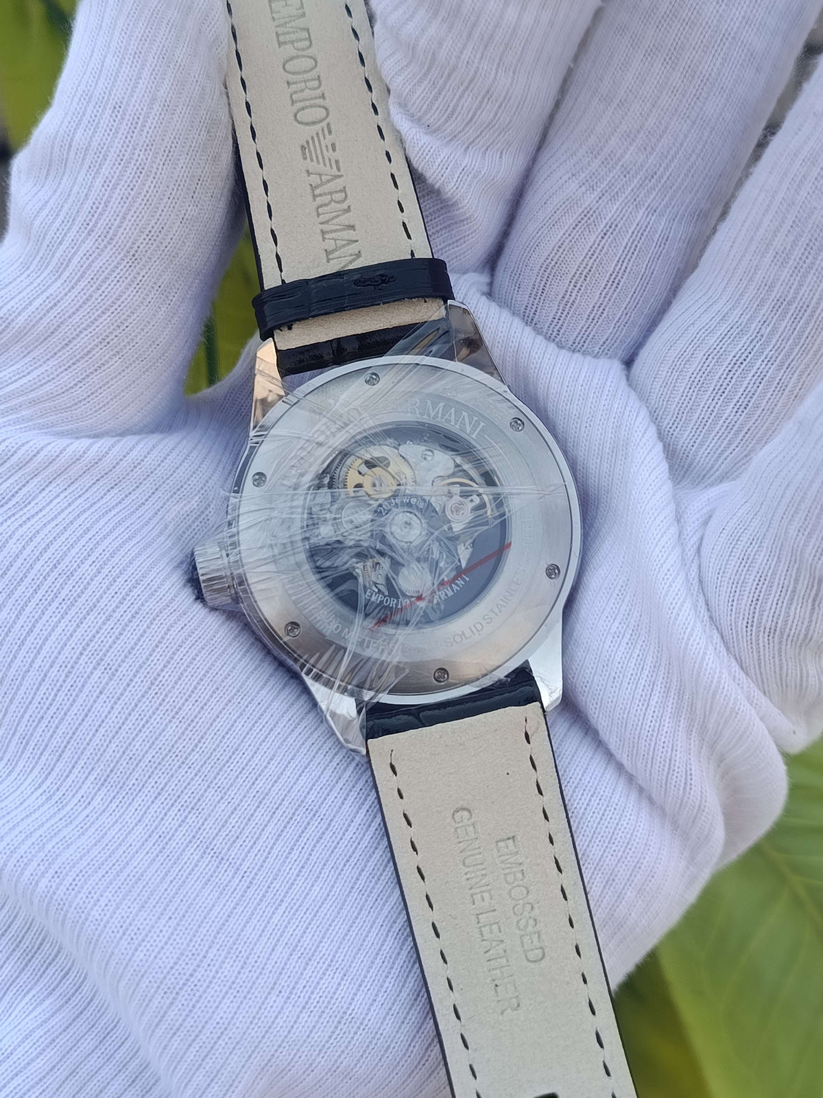 Emporio Armani AR4629 Meccanico Men's Automatic Skeleton Watch