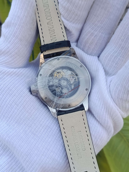 Emporio Armani AR4629 Meccanico Men's Automatic Skeleton Watch