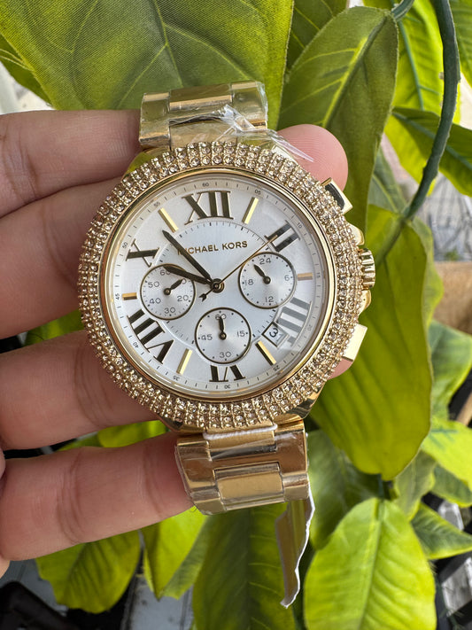 Michael Kors Gold Chronograph Watch (Model: MK5756)