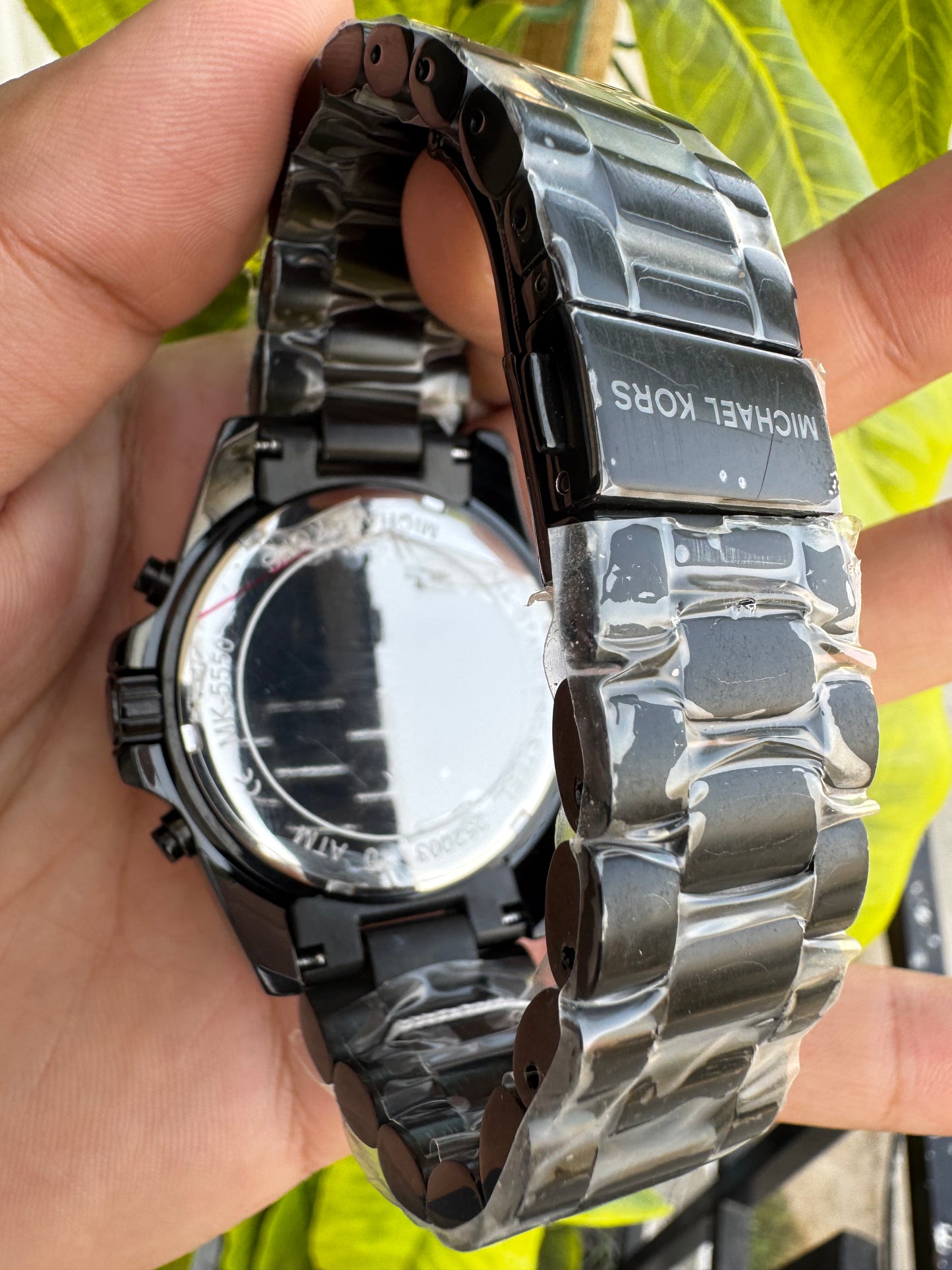 Michael Kors Black Chronograph Watch (Model: MK5550)