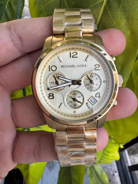 Michael Kors Gold Chronograph Watch (Model: MK5055)