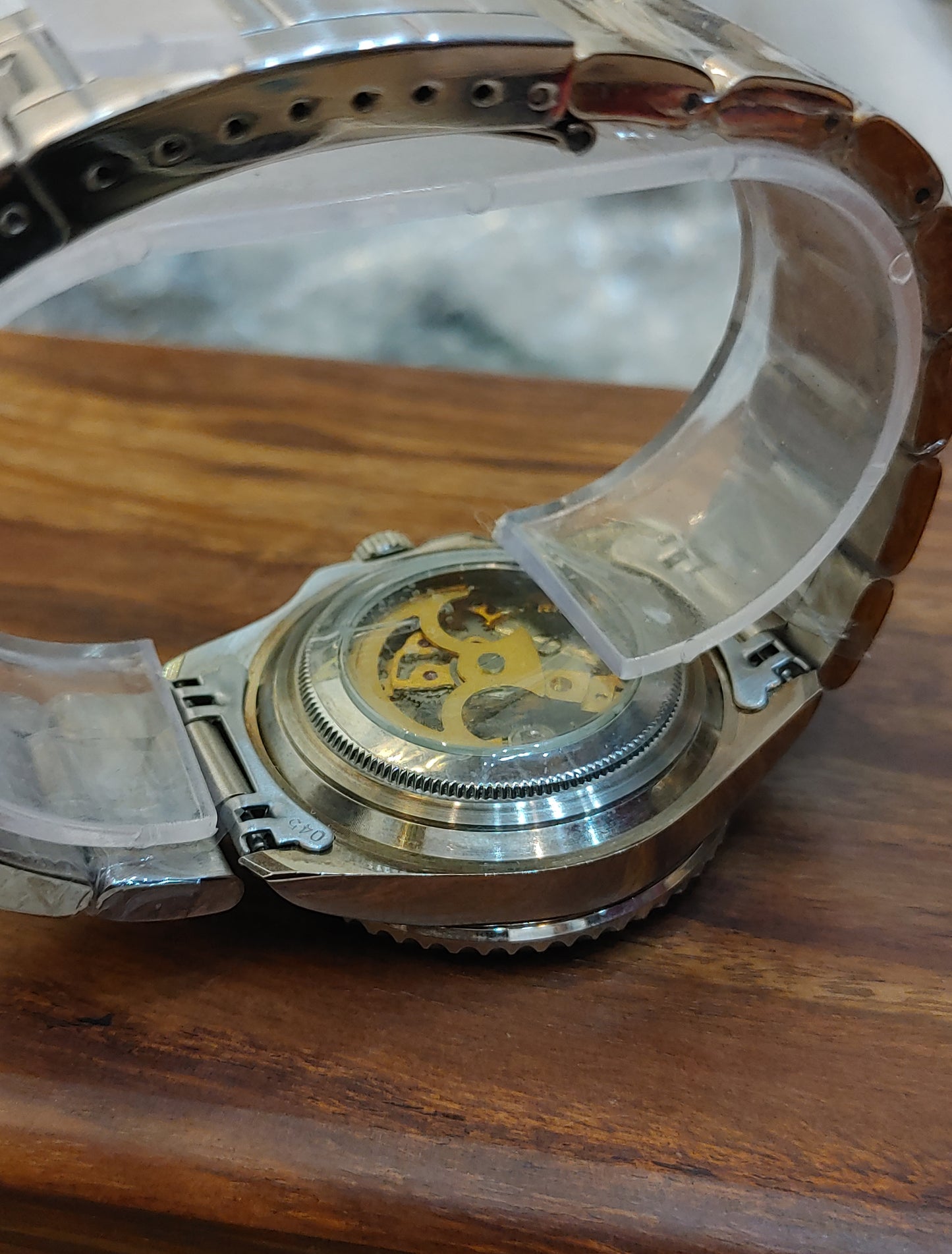 TG Automatic Skeleton Wrist Watch For Men