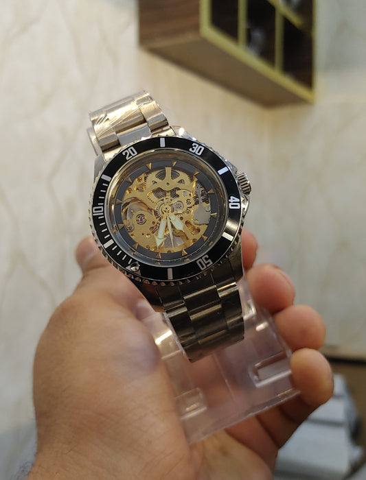 TG Automatic Skeleton Wrist Watch For Men