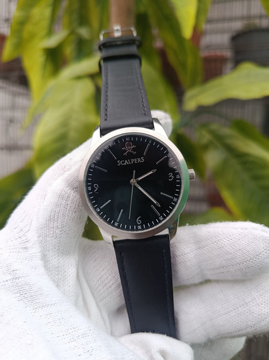 Scalpers Men’s Watch – Black Dial with Black Strap
