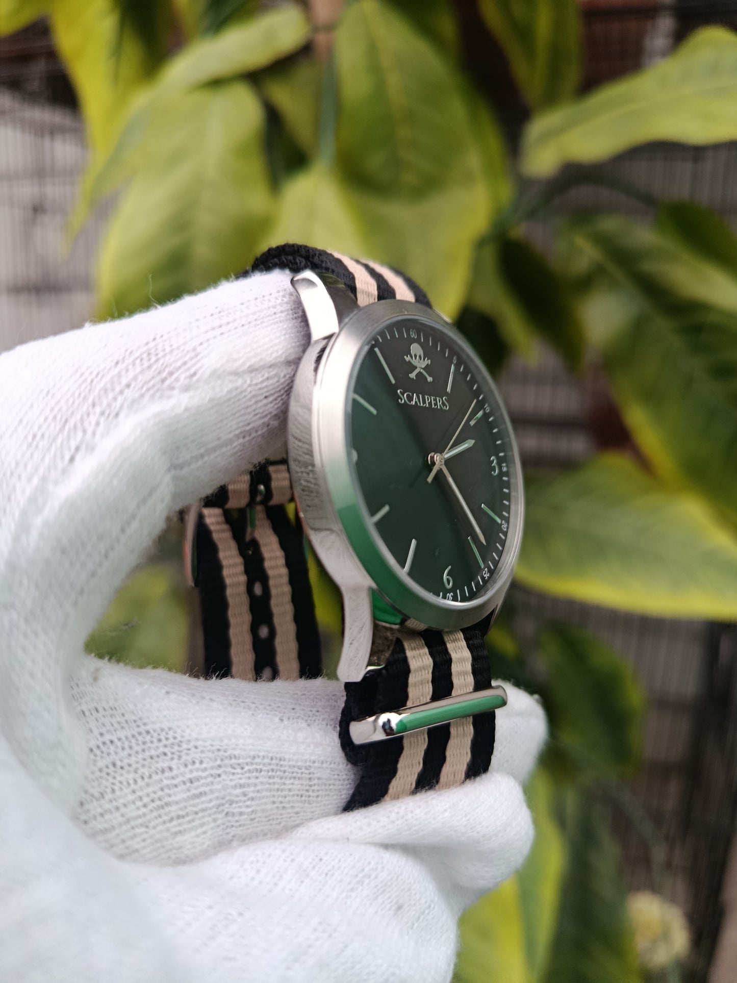 Scalpers Men’s Watch – Black Dial with NATO Strap