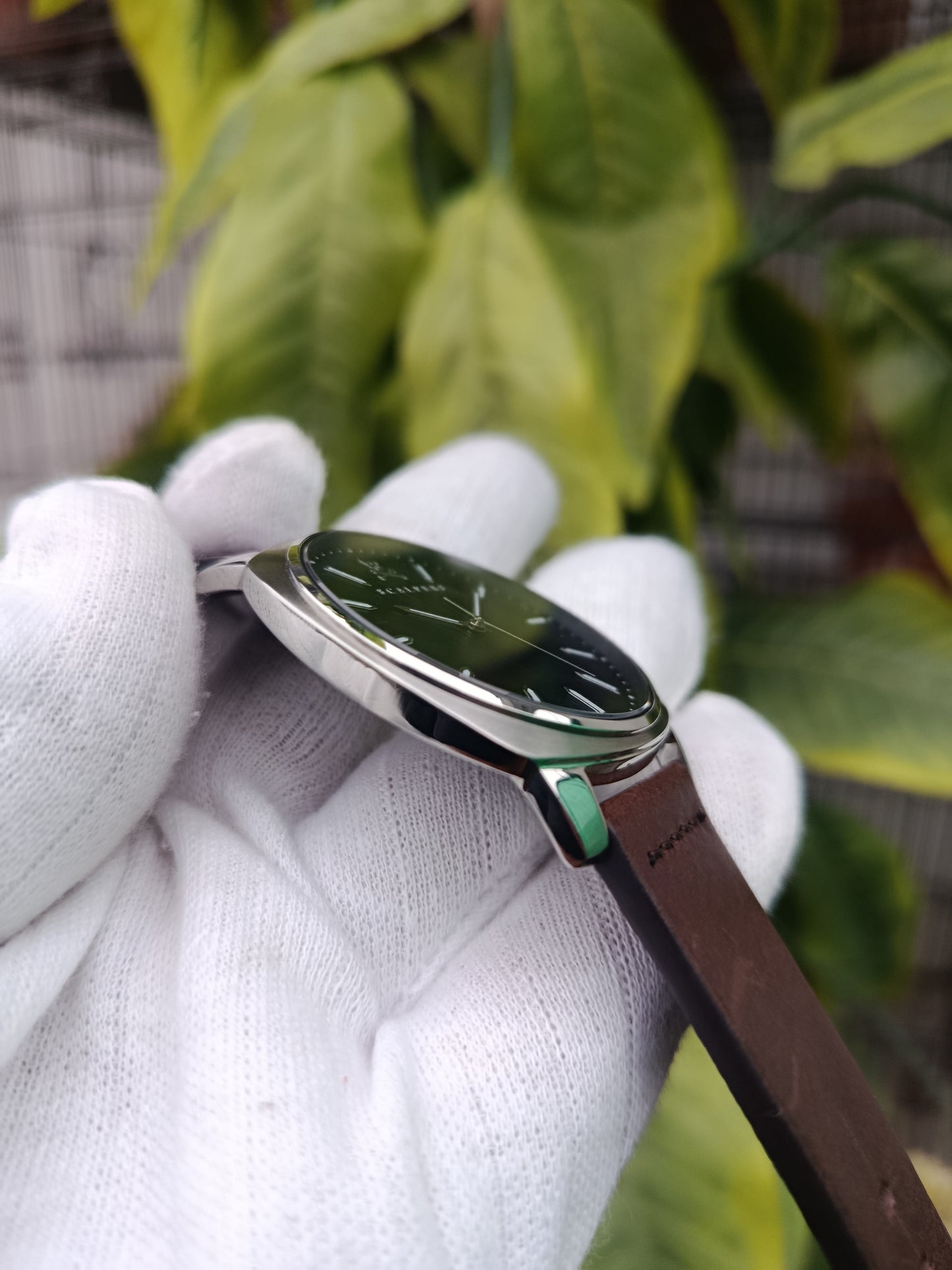 Scalpers Men’s Watch – Black Dial with Brown Leather Strap