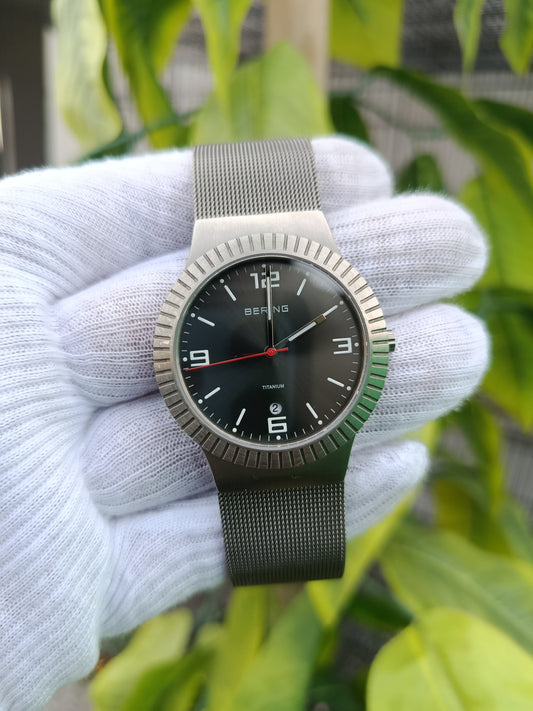 Bering Men’s Titanium Watch (10938-077)