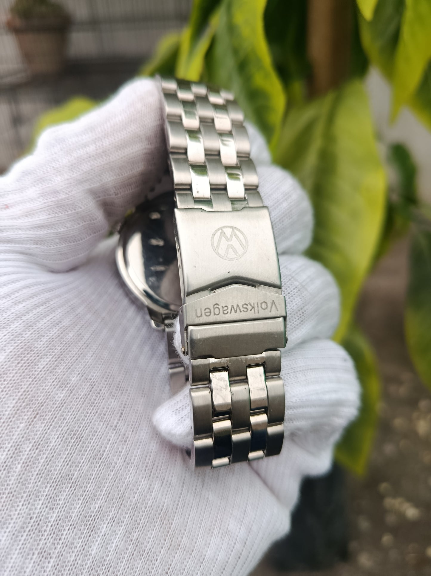 Wolks Wagon Chronograph Moon Phase Watch – Stainless Steel Strap