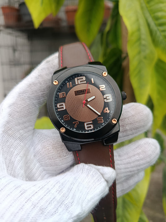 DNY Men’s Quartz Watch – Black Case