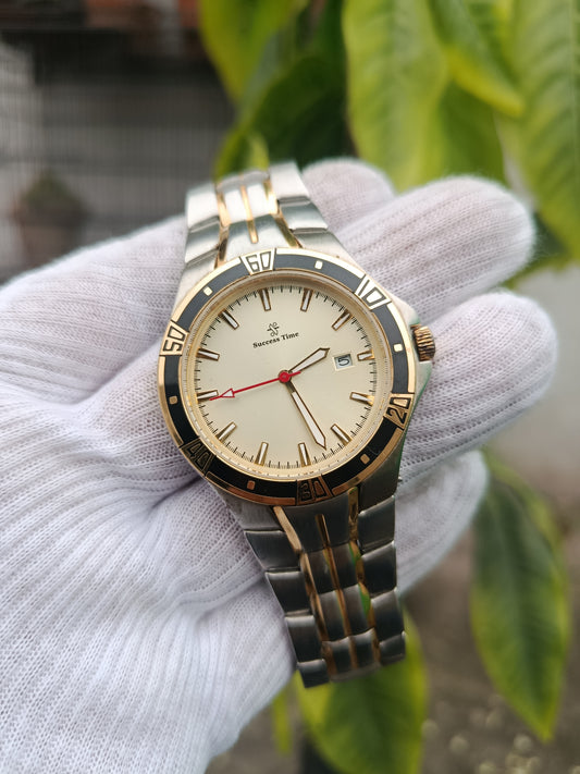 Success Time Stainless Steel Wristwatch – Two-Tone