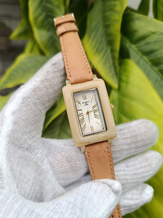 Women’s Quartz Watch – Rectangular Case with Roman Numerals