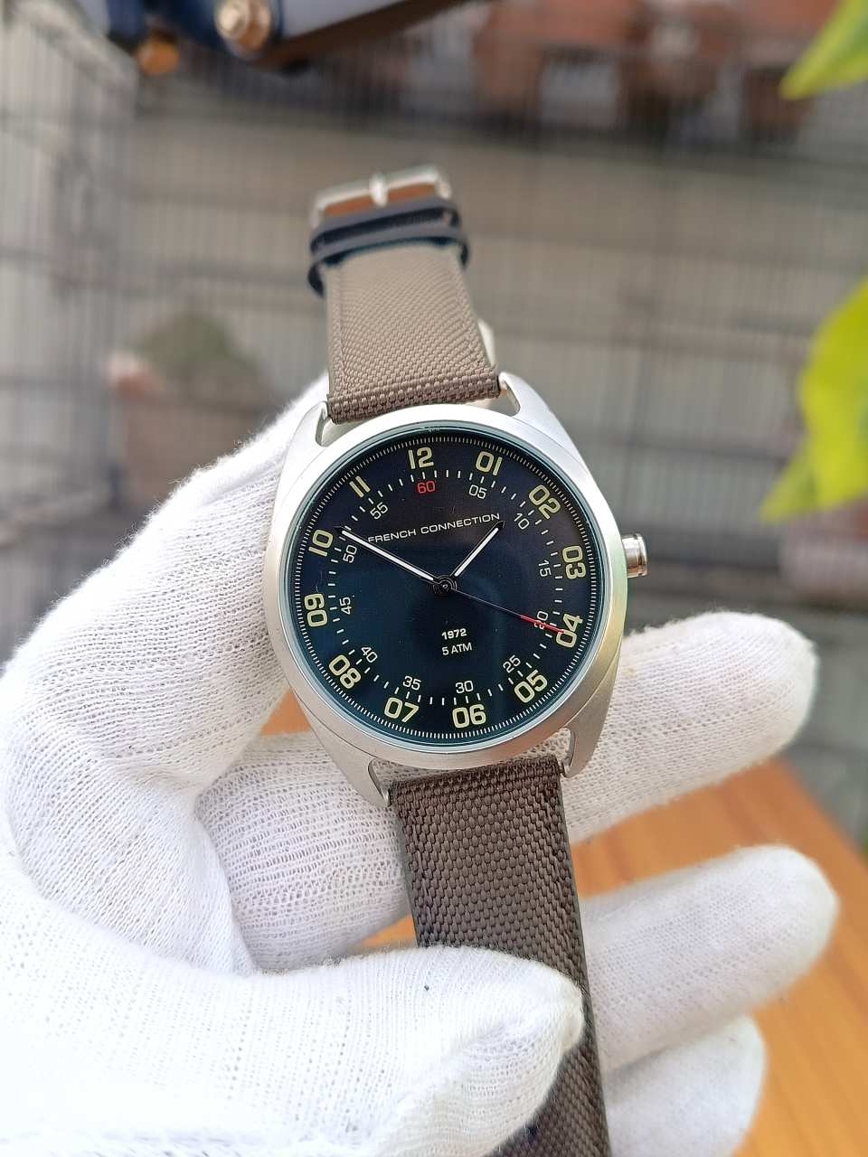 French Connection Men’s Black Analogue Watch (FC1308BB)
