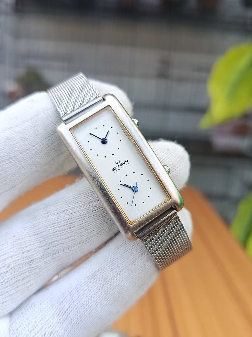 Skagen Petra Dual Time Stainless Steel Mesh Watch (20SSSMP)