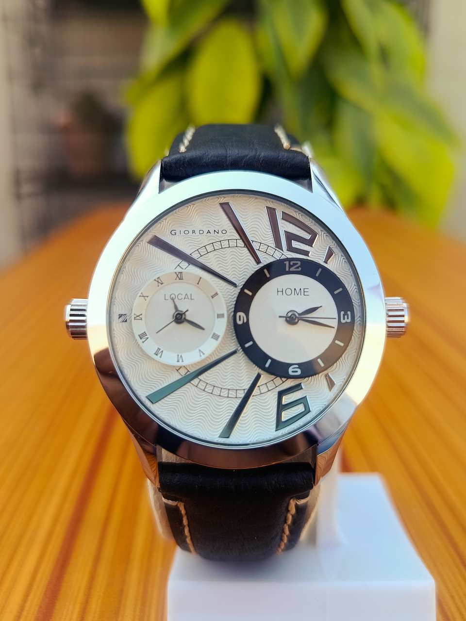 Giordano Men’s Dual Time Analog Watch White Dial (60056 DTM)