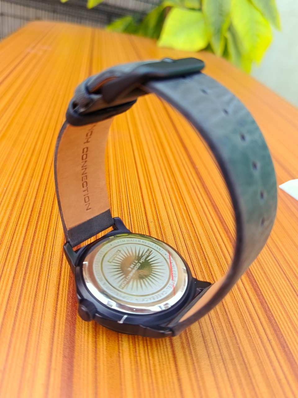 FCUK Men’s Analog Watch Black Dial with Black Silicone Strap