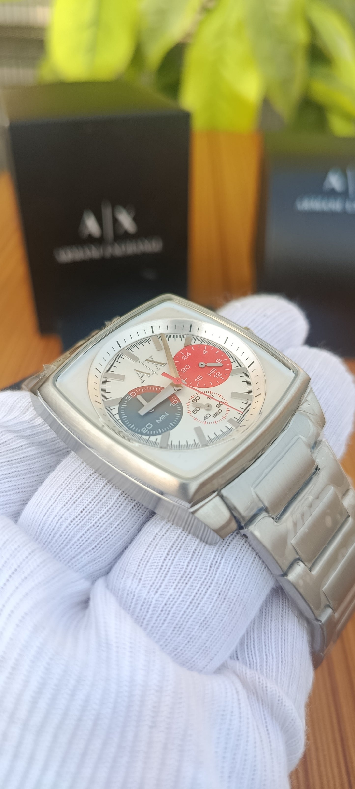 Armani Exchange Stockton AX2254 Men's Square Chronograph Watch
