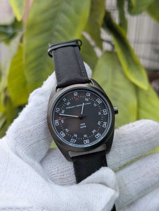 French Connection Men’s Analog Watch Black Dial (FC1308BB / FC1308BN)