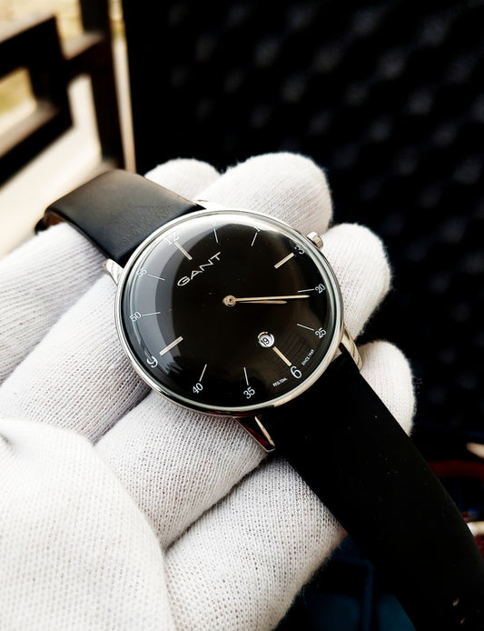 Gant Identification NGT046 Leather Strap Slim Watch For Men