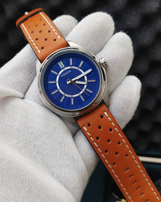 Fossil BQ1519 Leather Strap Watch For Men