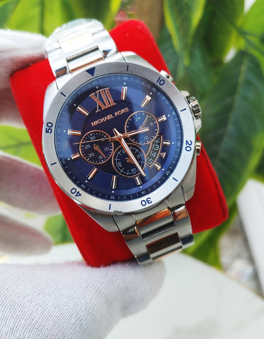 Michael Kors Men’s 9065 Quartz Two-Tone Stainless Steel Blue Dial 45mm Watch