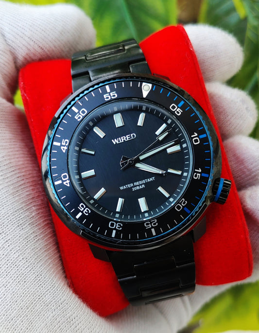 SEIKO Wired Diver Bar LOOK AGAJ404 Men's Watch – Made in Japan