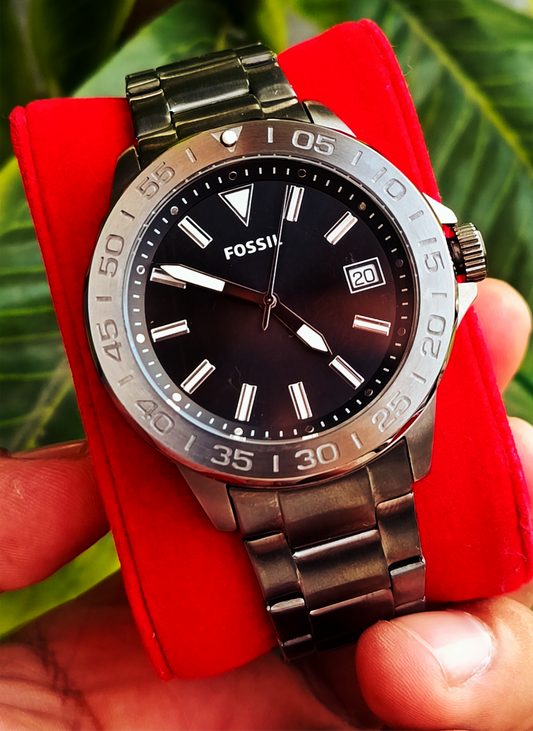 Fossil BQ2785SET  Watch for Men – Classic Smoky  Black Stainless Steel