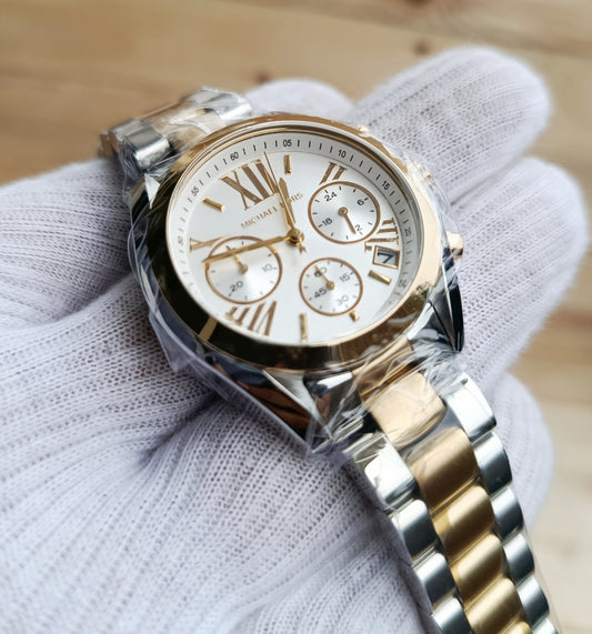 Michael Kors Women’s Chronograph Stainless Steel Silver Dial Watch – MK5627