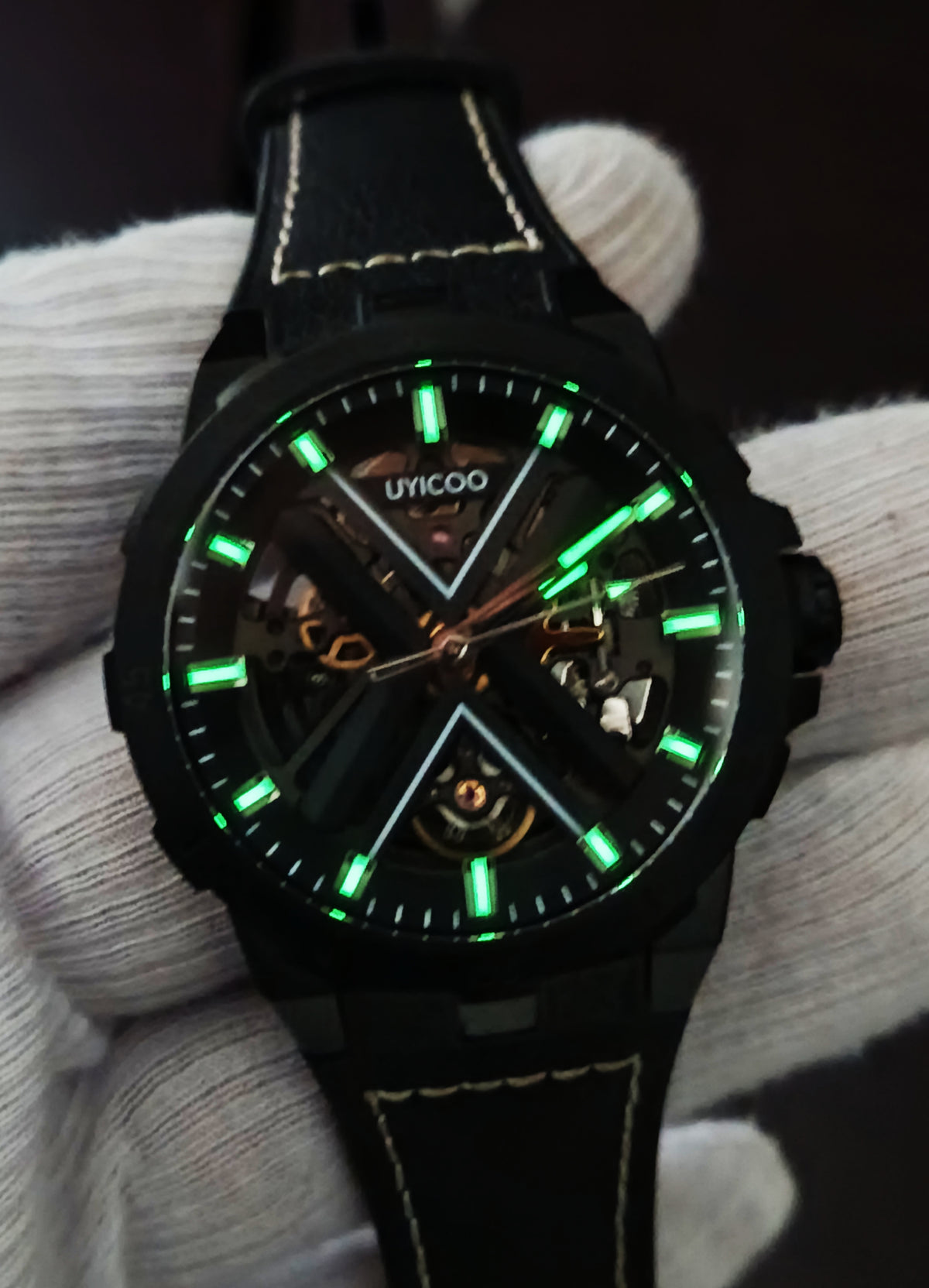 UYICOO UC9098 Men's Automatic Skeleton Watch