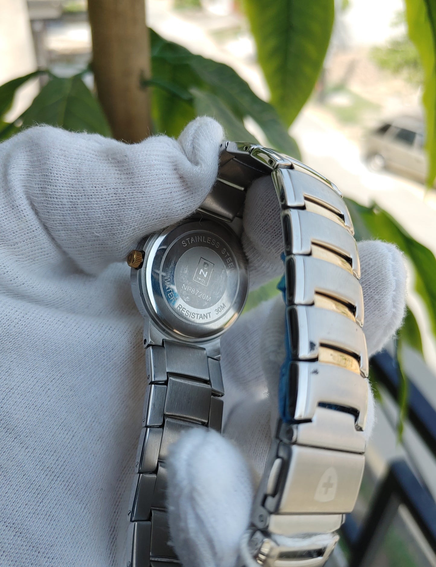 Nivada Swiss Vintage Quartz Double Tone Men's Watch