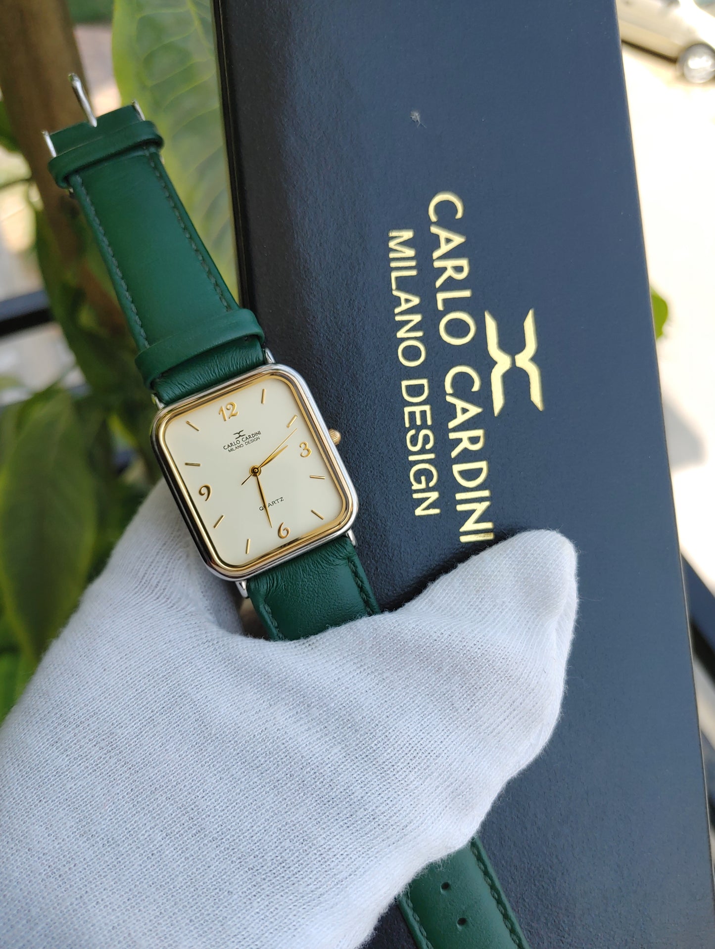 Carlo Cardini Slim Leather Strap Men's Watch with Original Packing