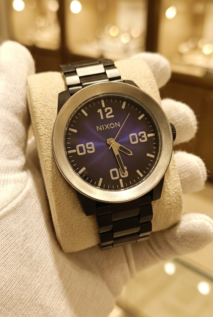 Nixon Corporal SS Blue Ombre Dial Men's Tactical Watch (Model: A346-2655-00)